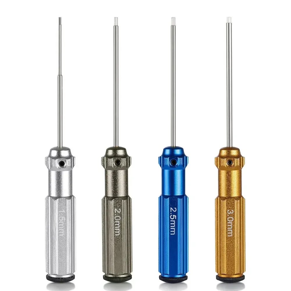 1Pcs Top Quality Titanium Nitride TiNi Hex Driver Wrench Screwdriver  1.5mm/2mm/2.5mm/3.0mm For RC Helicopter