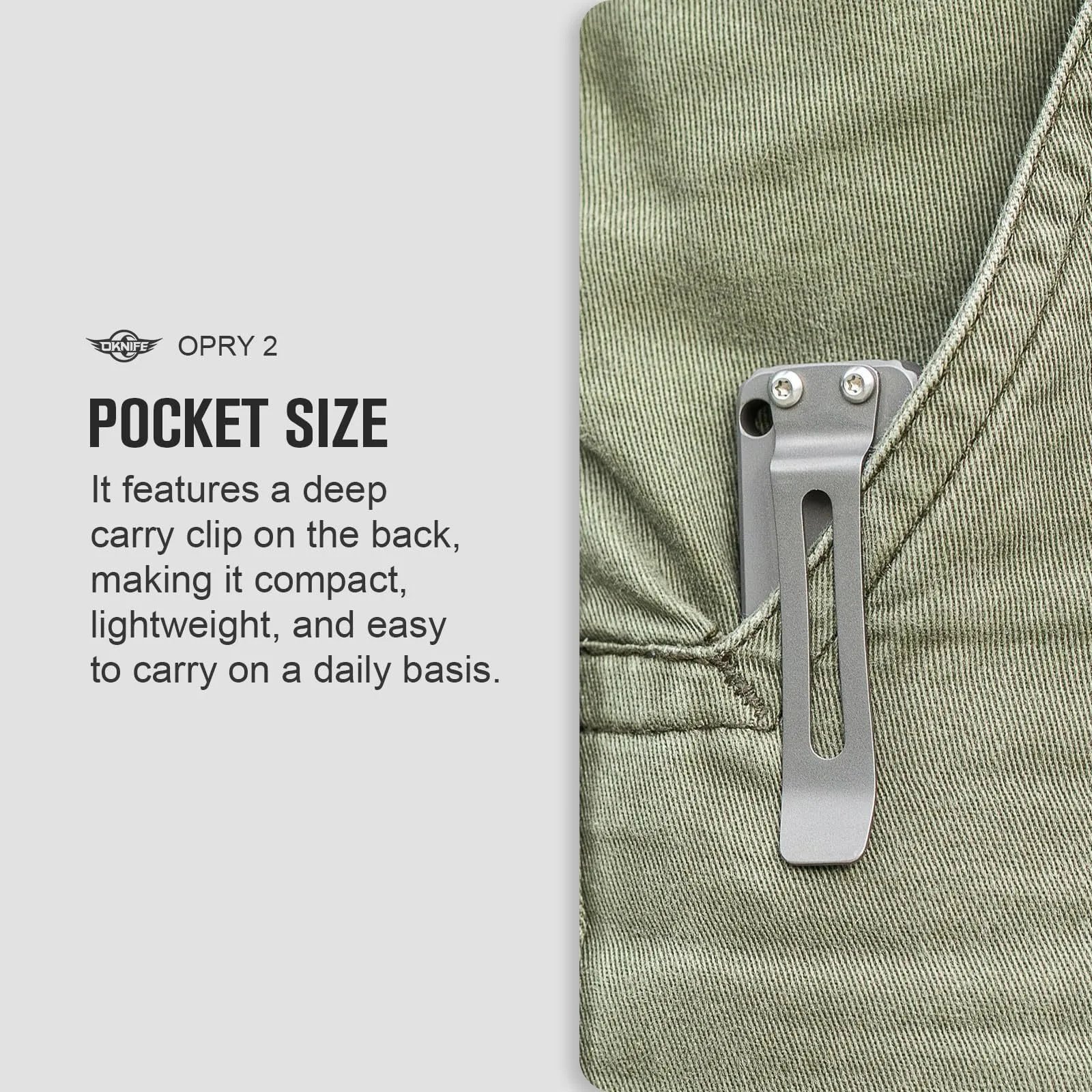 OKNIFE Opry 2 Titanium EDC Multi-Tool – Pry Bar w/Clip, Screwdriver & Bottle Opener for Camping, Riding & Maintenance OKNIFE Opry 2 Titanium EDC Multi-Tool - Pry Bar w/Clip, Screwdriver & Bottle Opener for Camping, Riding & Maintenance