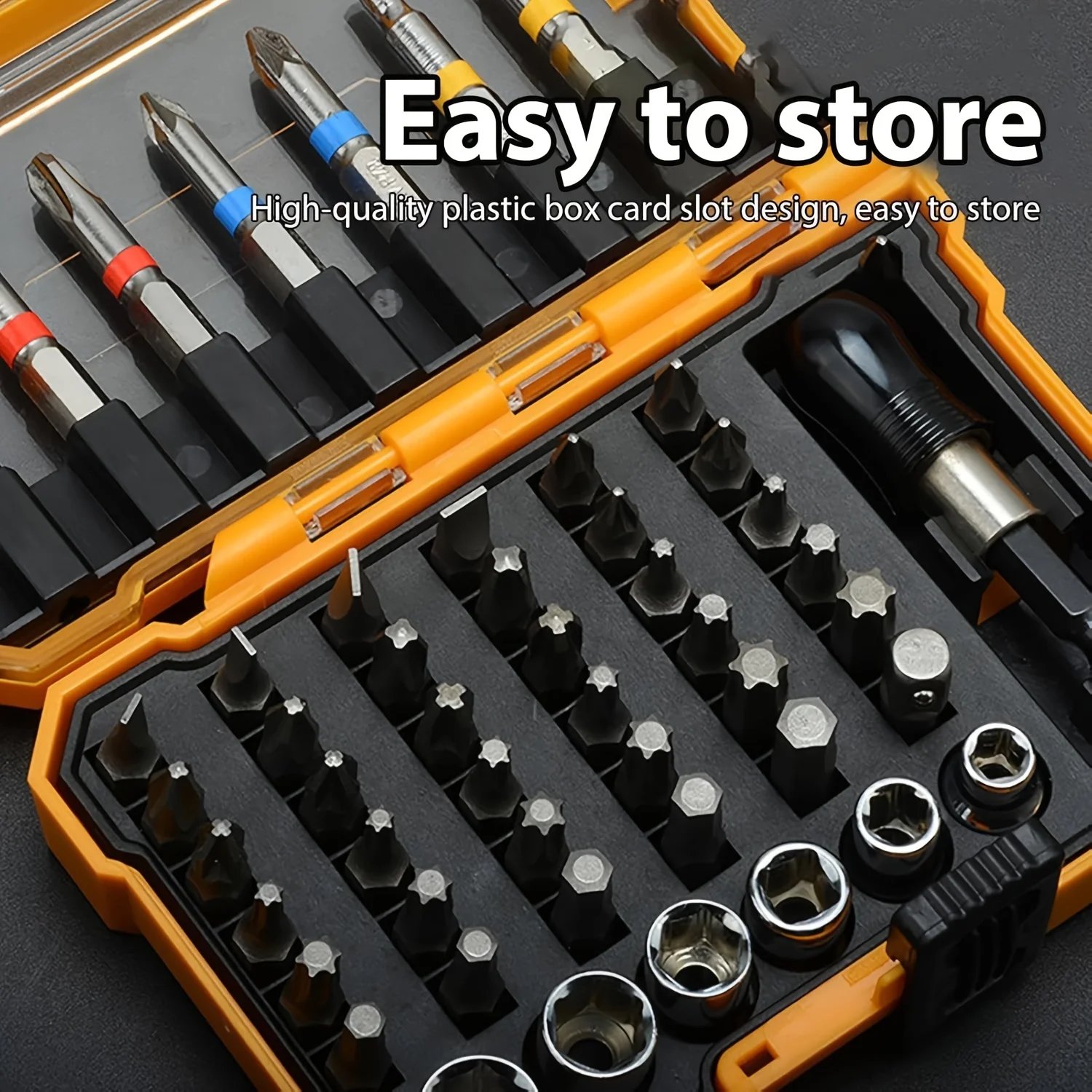 50pcs Screwdriver Bit Set Magnetic Hex Torx Bits With torage Case Electric Screwdriver Socket Adapter For Home Repair Tool