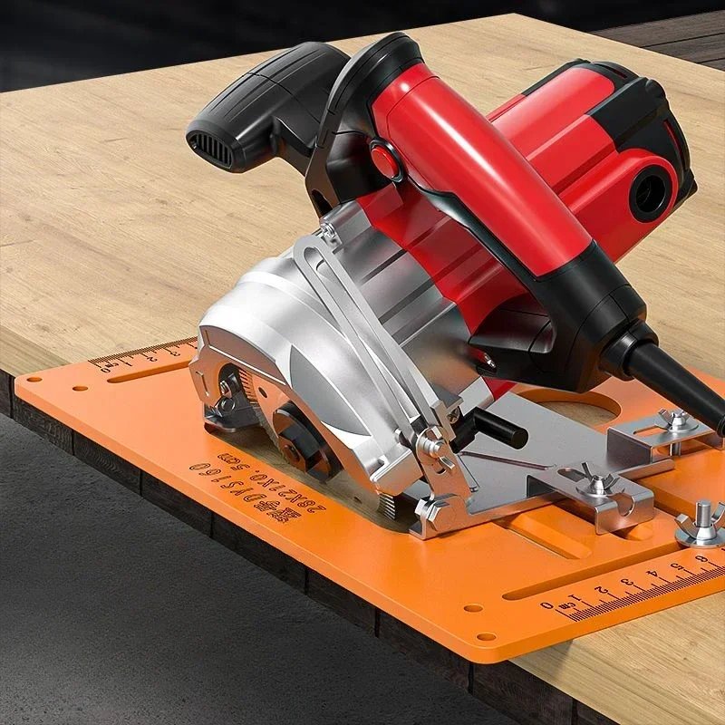 Woodworking Cutting Machine Base Adjustable Durable Precision Durable Can Be Chamfered At 45° Angle Electric Saw Base Plate Tool Woodworking Cutting Machine Base Adjustable Durable Precision Durable Can Be Chamfered At 45° Angle Electric Saw Base Plate Tool