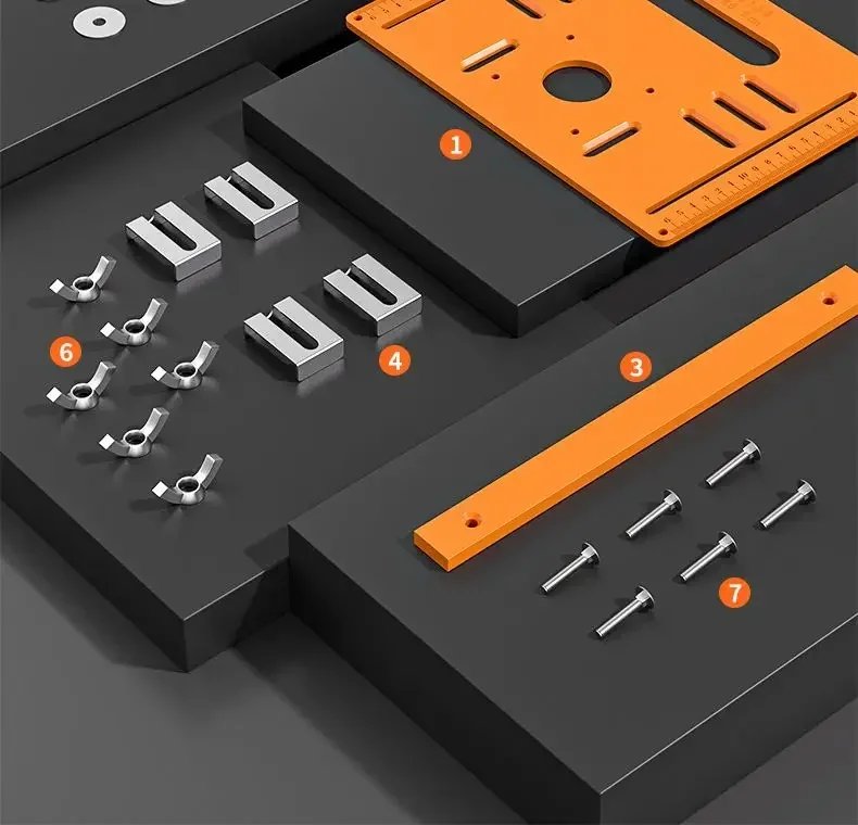 Woodworking Cutting Machine Base Adjustable Durable Precision Durable Can Be Chamfered At 45° Angle Electric Saw Base Plate Tool