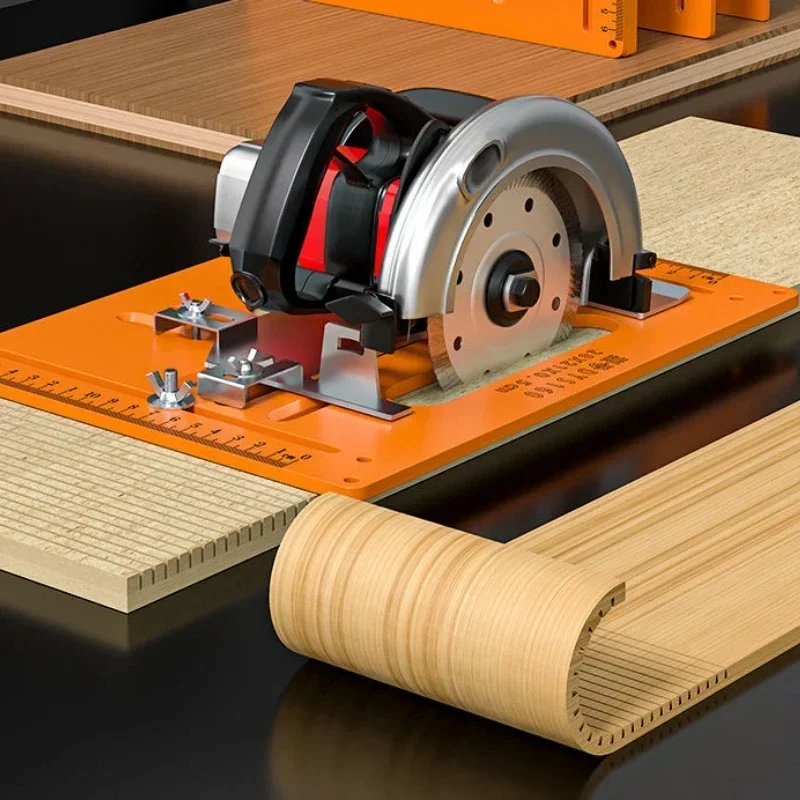 Woodworking Cutting Machine Base Adjustable Durable Precision Durable Can Be Chamfered At 45° Angle Electric Saw Base Plate Tool Woodworking Cutting Machine Base Adjustable Durable Precision Durable Can Be Chamfered At 45° Angle Electric Saw Base Plate Tool