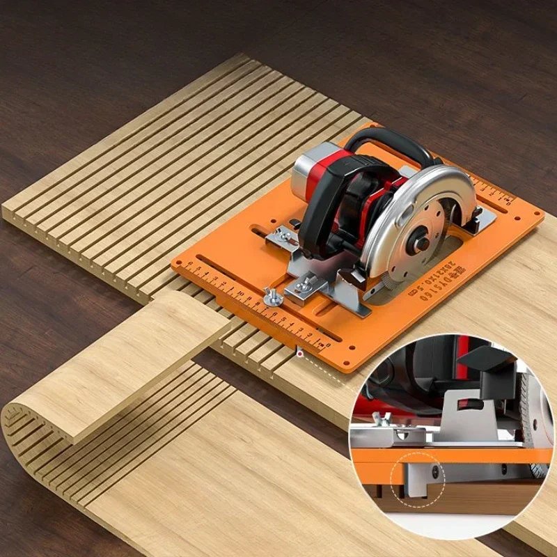 Woodworking Cutting Machine Base Adjustable Durable Precision Durable Can Be Chamfered At 45° Angle Electric Saw Base Plate Tool Woodworking Cutting Machine Base Adjustable Durable Precision Durable Can Be Chamfered At 45° Angle Electric Saw Base Plate Tool