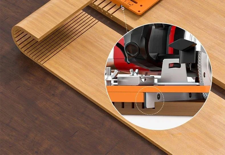 Woodworking Cutting Machine Base Adjustable Durable Precision Durable Can Be Chamfered At 45° Angle Electric Saw Base Plate Tool