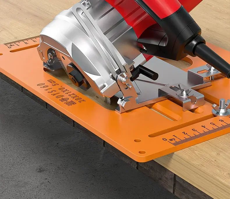 Woodworking Cutting Machine Base Adjustable Durable Precision Durable Can Be Chamfered At 45° Angle Electric Saw Base Plate Tool