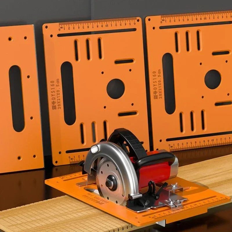 Woodworking Cutting Machine Base Adjustable Durable Precision Durable Can Be Chamfered At 45° Angle Electric Saw Base Plate Tool Woodworking Cutting Machine Base Adjustable Durable Precision Durable Can Be Chamfered At 45° Angle Electric Saw Base Plate Tool