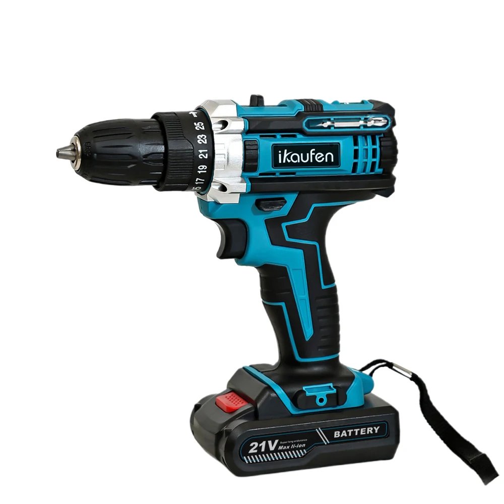 21V Cordless Impact Drill Sets 59pcs Electric Screwdriver Electric Hammer Drill Mini Wireless Hand Drill Lithium Battery Power