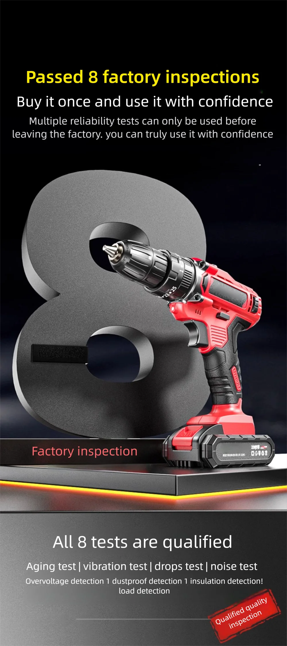 Multi functional 21V Electric Drill Handheld Dual Speed Impact Lithium Drill Cordless Screwdriver Small Electric Power Tools