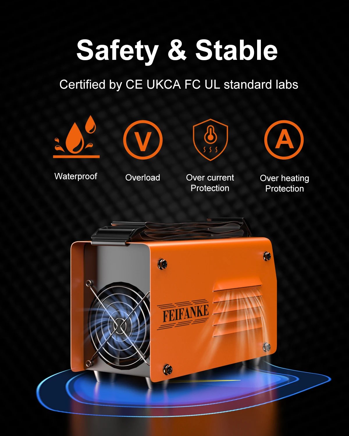 FEIFANKE ARC140 Mini Welding Machine MMA/GASLESS MIG/LIFT TIG 120 Welder Flux Core Welder for Carbon Steel Stainless Steel FEIFANKE ARC140 Mini Welding Machine MMA/GASLESS MIG/LIFT TIG 120 Welder Flux Core Welder for Carbon Steel Stainless Steel