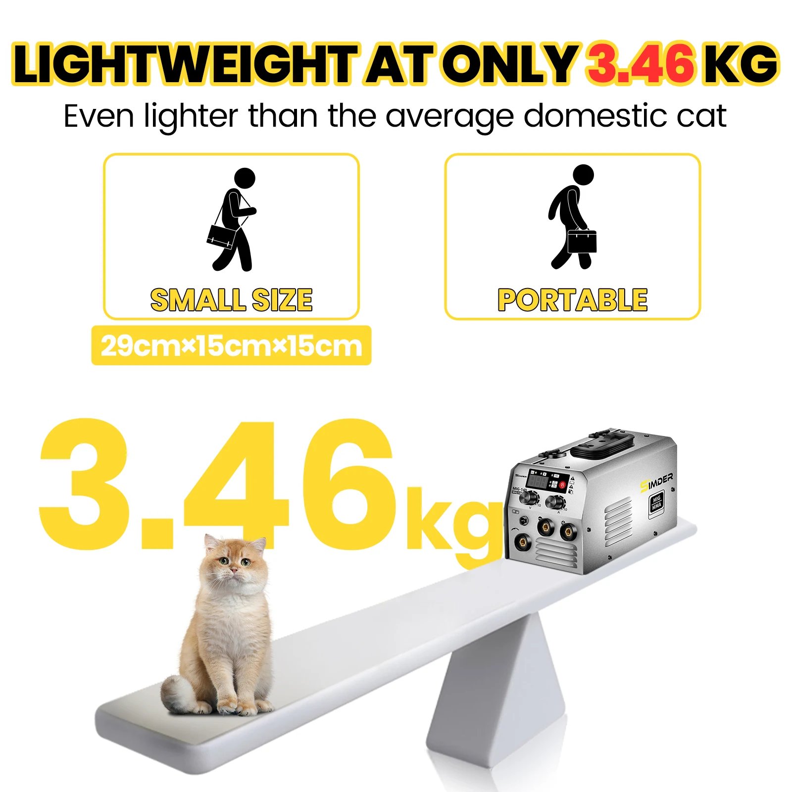 SSIMDER MIG Welder 140A 2 in 1 Stick/Flux Core Welder 110V/220v Dual Voltage Welding Machine with Flux Cored Wire MIG/ARC Welder SSIMDER MIG Welder 140A 2 in 1 Stick/Flux Core Welder 110V/220v Dual Voltage Welding Machine with Flux Cored Wire MIG/ARC Welder