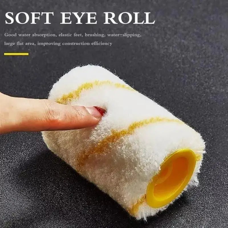 Multi-functional Latex Color Separation and Edge Smoothing Paint Brush Tool Roller for Wall Painting and Coating