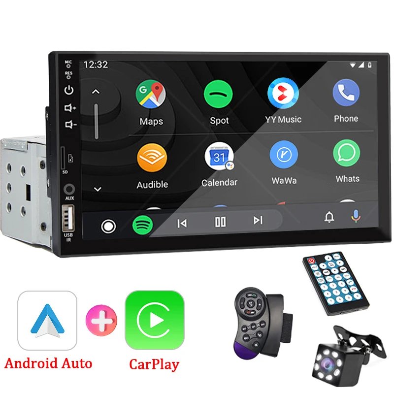 7“ Car Radio 1 Din Carplay Android Auto Multimedia Player HD Touch Screen FM AUX Input Bluetooth MirrorLink Universal Autoradio 7“ Car Radio 1 Din Carplay Android Auto Multimedia Player HD Touch Screen FM AUX Input Bluetooth MirrorLink Universal Autoradio