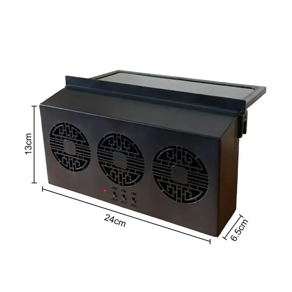 1PC Solar Car Fan, Solar Car Fan with Automatic Light Control to provide you with a comfortable driving experience