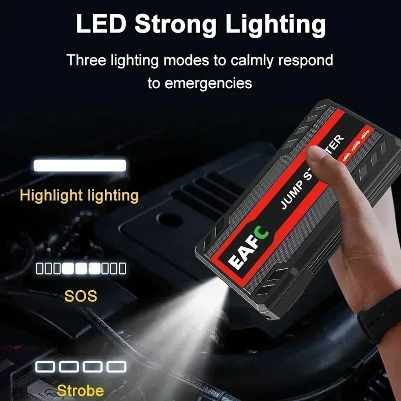 Car Jump Starter Battery Power Bank 600A for Car Starter Portable Emergency Booster 12V Auto Starting Device Petrol Diesel Car Jump Starter Battery Power Bank 600A for Car Starter Portable Emergency Booster 12V Auto Starting Device Petrol Diesel