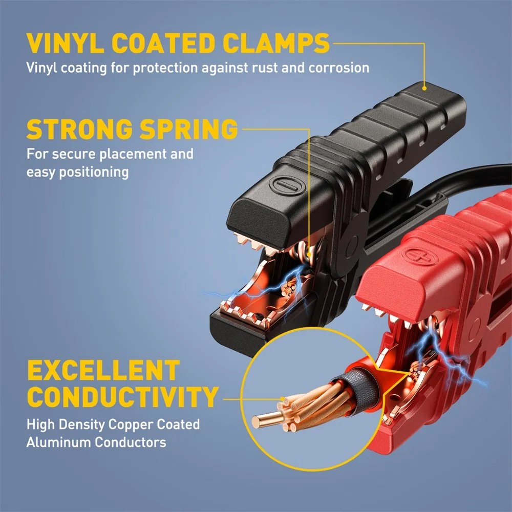 AUXITO 2500A Car Jump Starter 12V Auto Starting Device Emergency Battery Starter Portable Charger Booster 2000LM Camping Light AUXITO 2500A Car Jump Starter 12V Auto Starting Device Emergency Battery Starter Portable Charger Booster 2000LM Camping Light