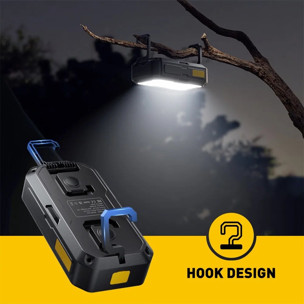 AUXITO 2500A Car Jump Starter 12V Auto Starting Device Emergency Battery Starter Portable Charger Booster 2000LM Camping Light