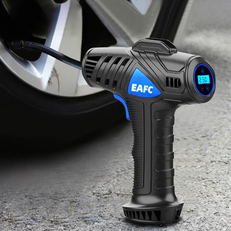 Rechargeable Air Compressor Wireless Pure Cooper Motor Inflatable Air Compressor Pump with Pressure Gauge Emergency LED Lights Rechargeable Air Compressor Wireless Pure Cooper Motor Inflatable Air Compressor Pump with Pressure Gauge Emergency LED Lights