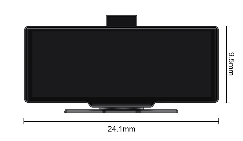 10.26'' 4K Dash Cam Car DVR Android Auto Carplay Display Screen Smart Car System Video Recorder Monitor With Rear Camera 5G WIFI