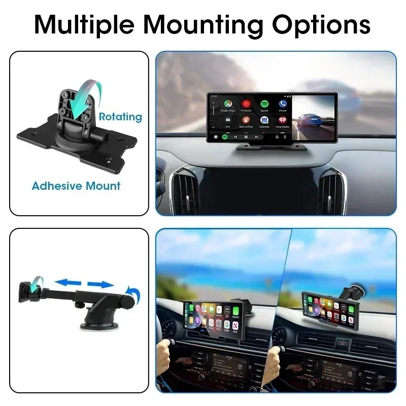 10.26” 4K Dash Cam Car DVR Android Auto Carplay Display Screen Smart Car System Video Recorder Monitor With Rear Camera 5G WIFI 10.26'' 4K Dash Cam Car DVR Android Auto Carplay Display Screen Smart Car System Video Recorder Monitor With Rear Camera 5G WIFI