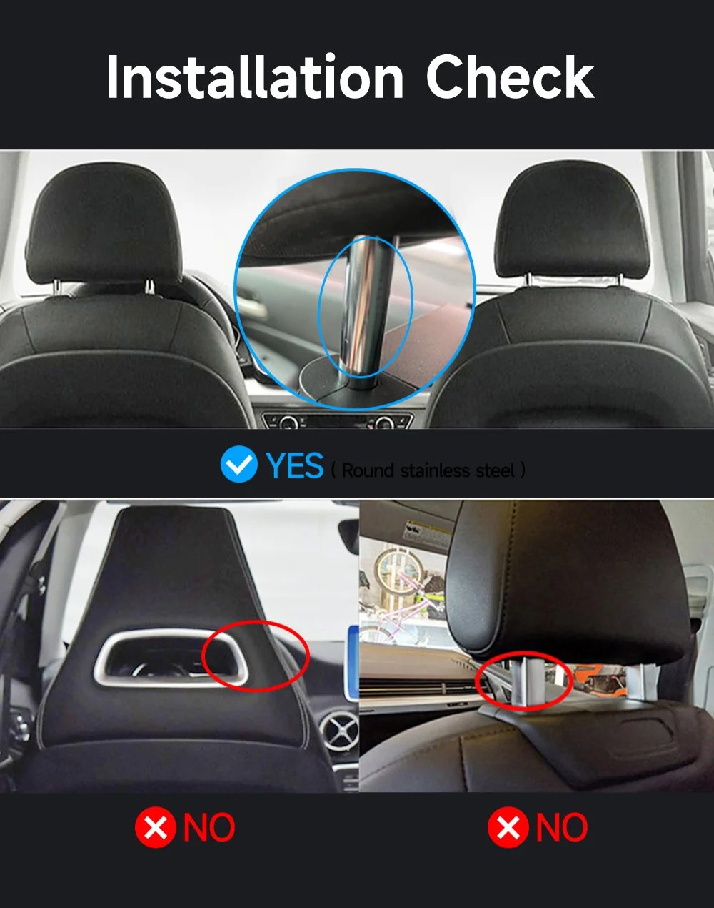 2024 New Headrest Monitor Display IPS Android Tablet Touch Screen For Car Rear Seat Player Video Music Bluetooth AirPlay HDMI