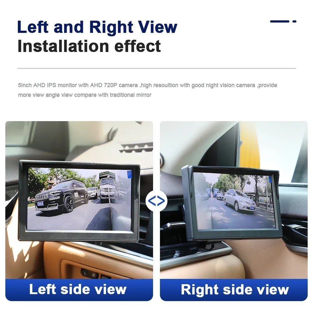 Car AHD 5-inch Digital Side View Monitoring Mirror System,night Vision HD 720P Side View Blind Spot Camera,available in 3 Colors Car AHD 5-inch Digital Side View Monitoring Mirror System,night Vision HD 720P Side View Blind Spot Camera,available in 3 Colors