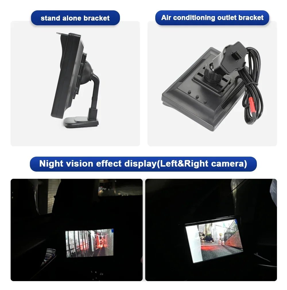 Car AHD 5-inch Digital Side View Monitoring Mirror System,night Vision HD 720P Side View Blind Spot Camera,available in 3 Colors Car AHD 5-inch Digital Side View Monitoring Mirror System,night Vision HD 720P Side View Blind Spot Camera,available in 3 Colors