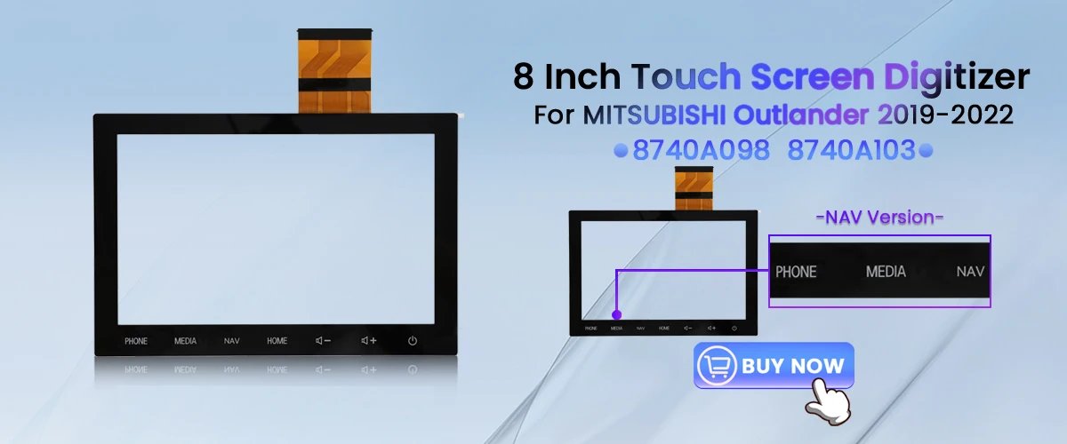 8 Inch Touch Screen Digitizer Radio DVD Player GPS Navigation For MITSUBISHI Outlander 2019-2022 MK3 SAT NAV 8740A098 8740A103