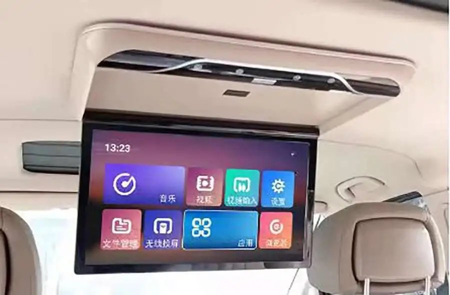 17.3 Inch/19.5 Inch 1920*1080 Roof Ceiling Monitor IPS Touch Screen Android12 Multimedia Video Player Mirror Link Remote Control