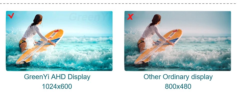 AHD 1080P 7 Inch IPS Screen Car Video Monitor Camera CCTV Surveillance Parking System With Cigarette Lighter Power Supply