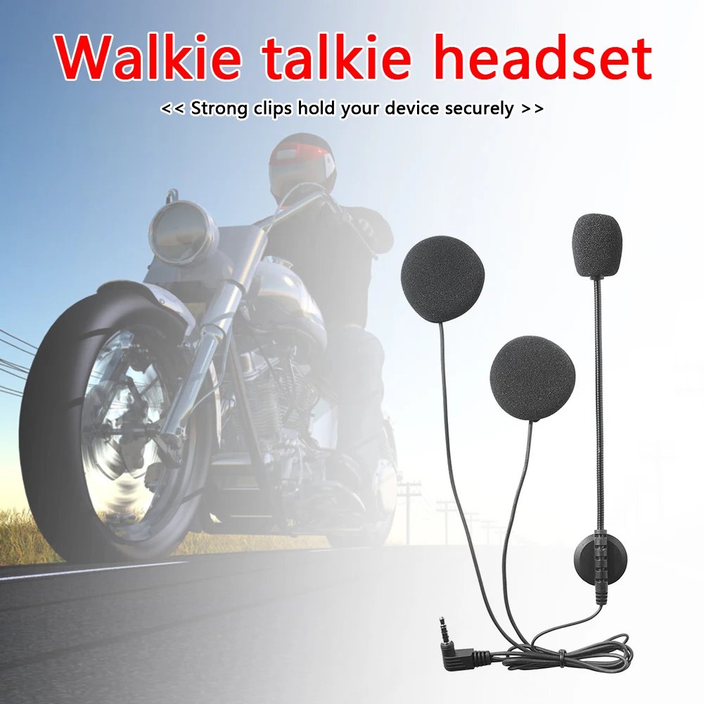 V6 PRO Motorcycle Helmet Intercom Earphone 3.5mm Microphone Speaker Headset for Vnetphone V4 V6 Motorcycle Bluetooth Interphone