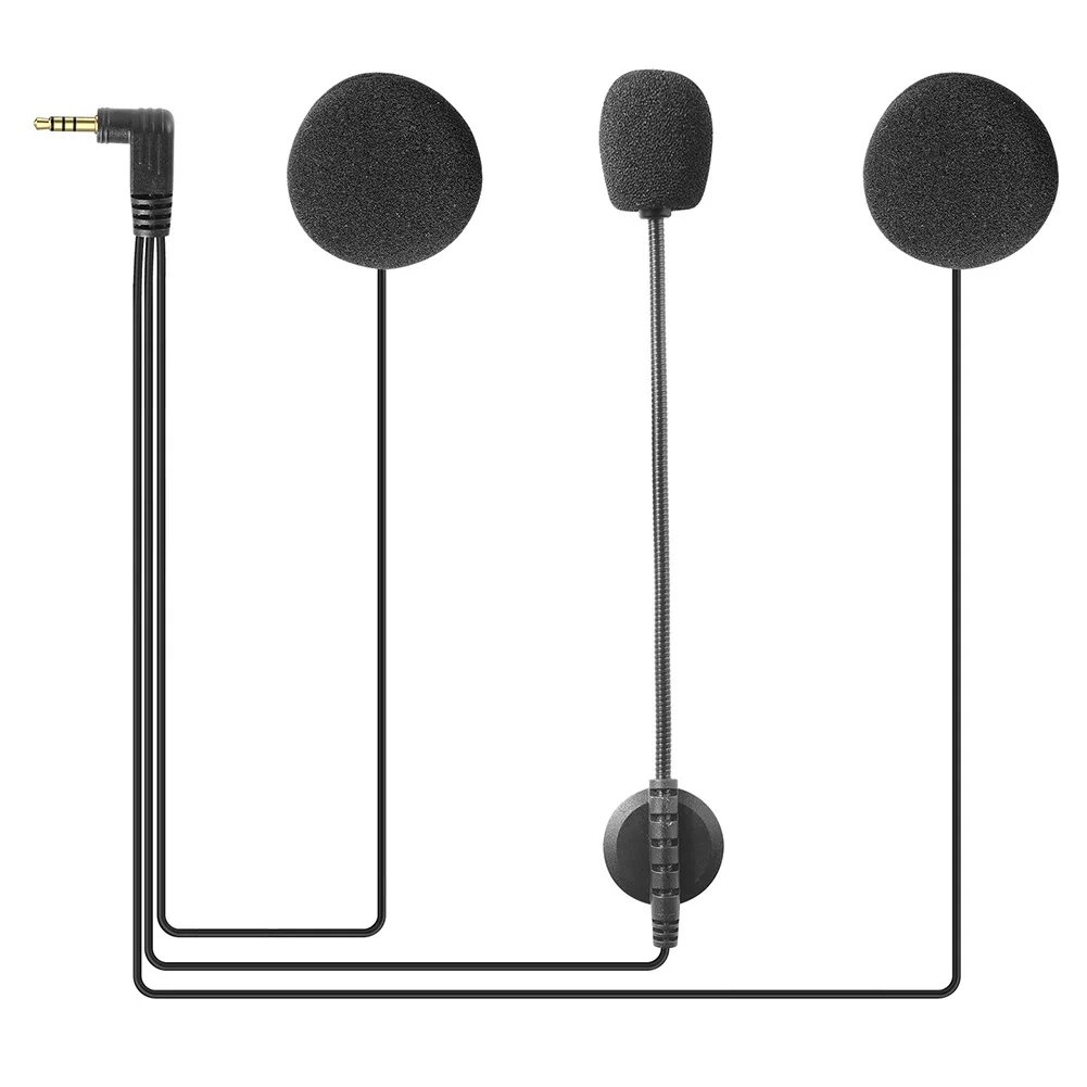 V6 PRO Motorcycle Helmet Intercom Earphone 3.5mm Microphone Speaker Headset for Vnetphone V4 V6 Motorcycle Bluetooth Interphone