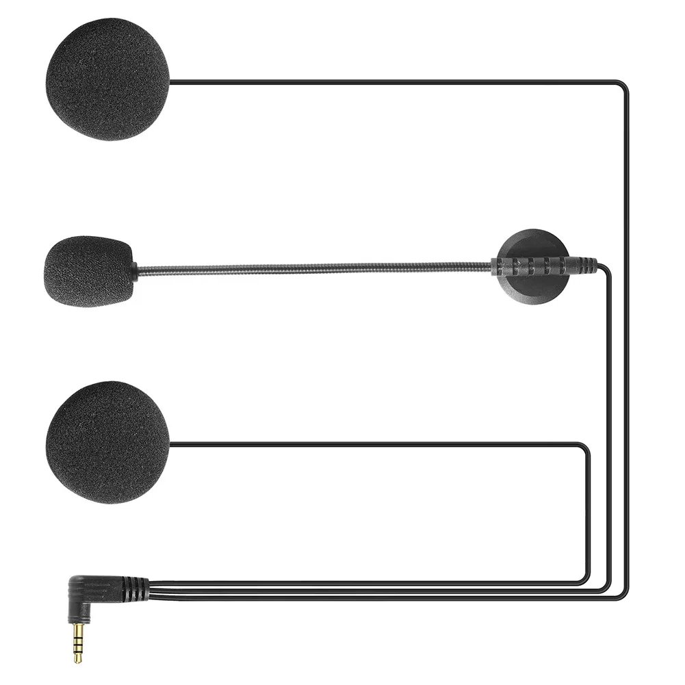 V6 PRO Motorcycle Helmet Intercom Earphone 3.5mm Microphone Speaker Headset for Vnetphone V4 V6 Motorcycle Bluetooth Interphone