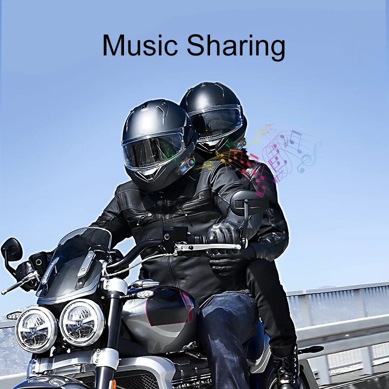 Q58-Max Motorcycle Helmet Intercom Bluetooth Headset LCD Display Music Share with Flashlight 2 Riders 500M Interphone Q58-Max Motorcycle Helmet Intercom Bluetooth Headset LCD Display Music Share with Flashlight 2 Riders 500M Interphone