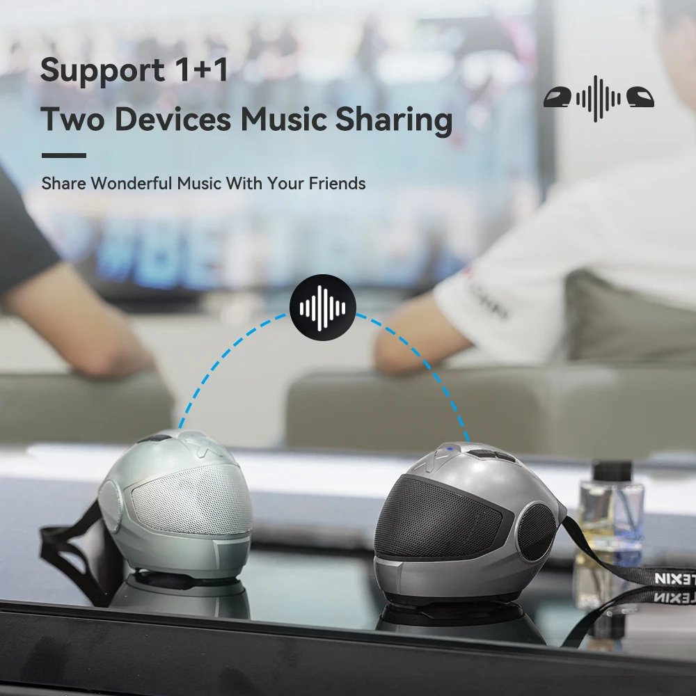 LEXIN Model-S Portable Bluetooth Speaker,Helmet Style Wireless Speaker,Powerful Loud Stereo Speakers, Deep Bass,IPX4 Waterproof LEXIN Model-S Portable Bluetooth Speaker,Helmet Style Wireless Speaker,Powerful Loud Stereo Speakers, Deep Bass,IPX4 Waterproof