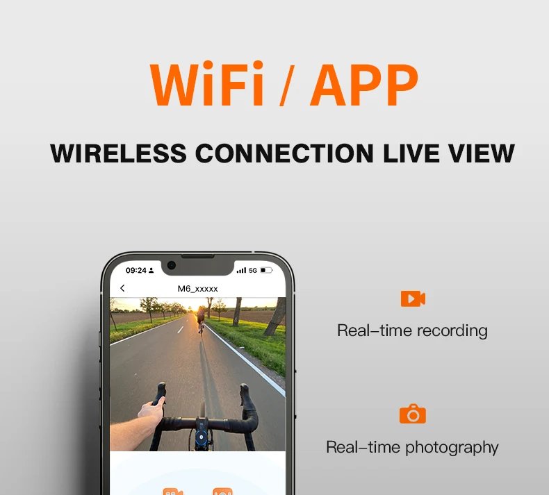 FOXWARE M6 Outdoor Sports Head Wearable Helmet AP WIFI Camera Digital Mini Action Camcorder Profissional Biking Climbing