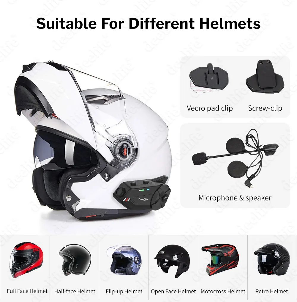 Deelife Bluetooth Motorcycle Intercom with Camera WiFi Video Recorder for Moto Headset Motorbike Helmet Headphones Deelife Bluetooth Motorcycle Intercom with Camera WiFi Video Recorder for Moto Headset Motorbike Helmet Headphones