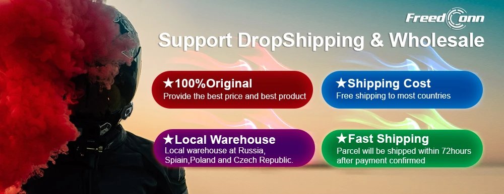 Freedconn R1Plus Bluetooth Motorcycle Intercom Helmet Headset Wifi APP Speaker Headphone Motorbike Interphone Motor Dash Cam Dvr