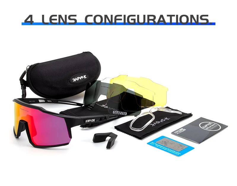 Kapvoe Sports Driving bike Cycling Glasses running climbing Sunglasses Outdoor for Men Woman Bicycle Cycling UV400 Goggles hot