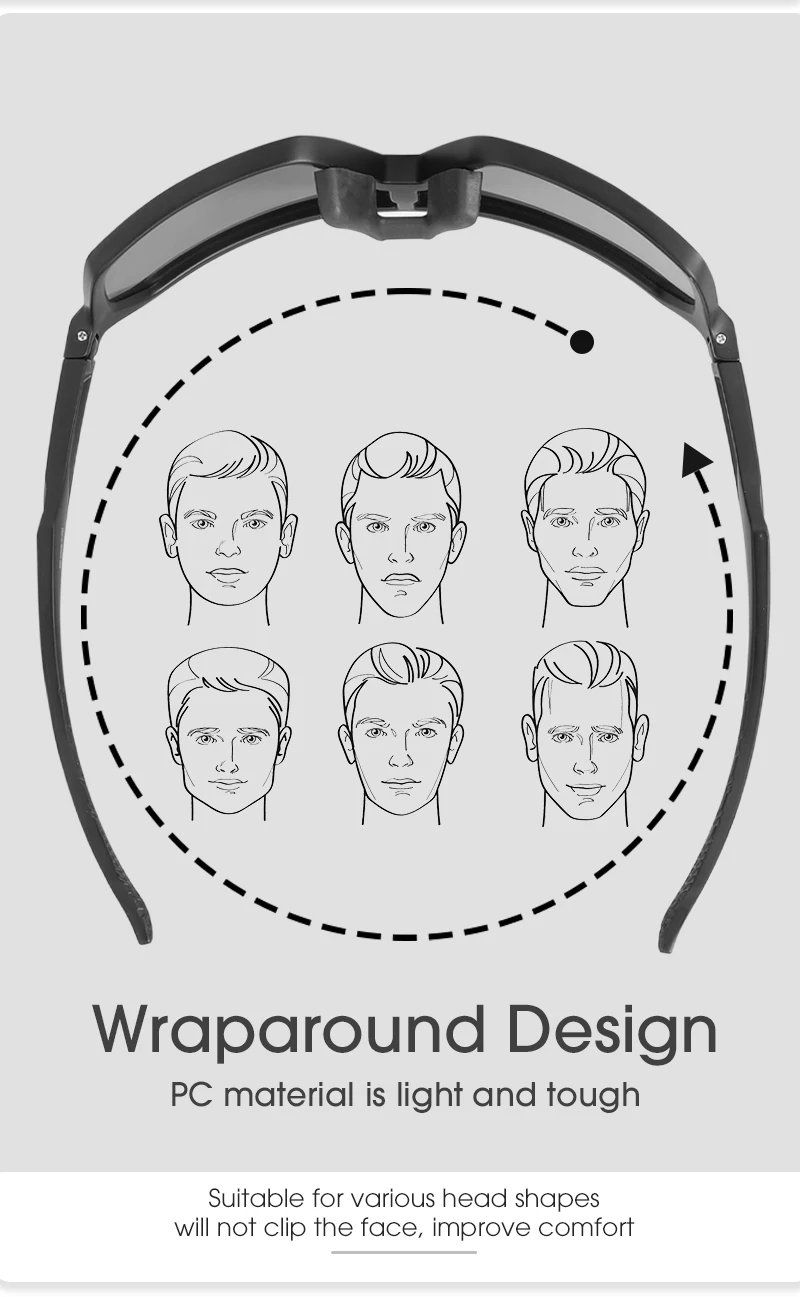 SCVCN Photochromic Cycling Sunglasses MTB Glasses Road Bike Cycling UV400 Goggles Men Women Outdoor Bicycle Sports Eyewear New