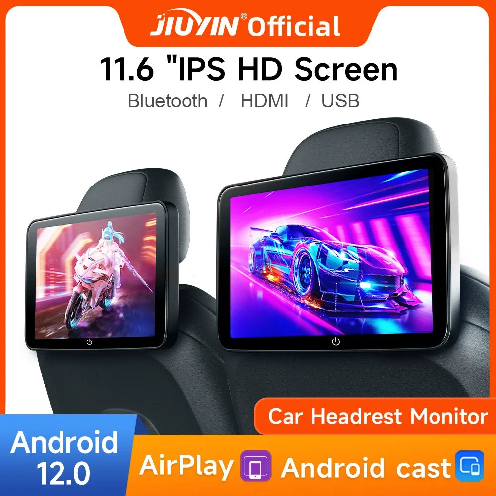 Headrest Monitor Display IPS Android WIFI Tablet Touch Screen For Car Rear Seat Player Video Music FM Bluetooth AirPlay HDMI IN Headrest Monitor Display IPS Android WIFI Tablet Touch Screen For Car Rear Seat Player Video Music FM Bluetooth AirPlay HDMI IN