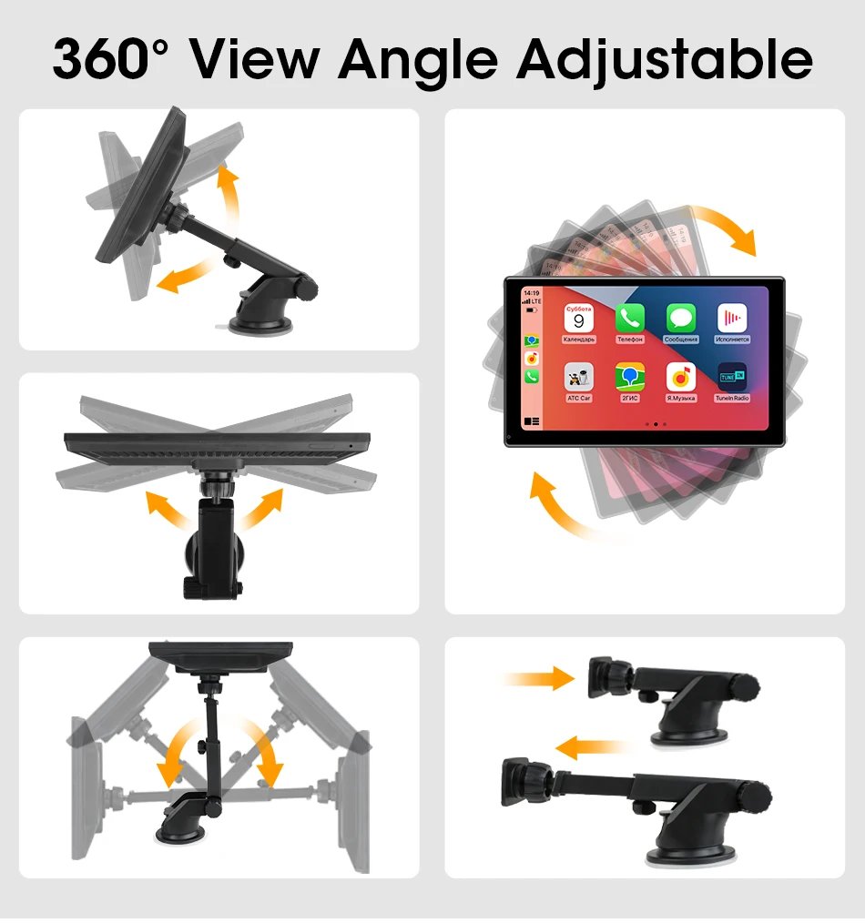 JMCQ 10 inch Carplay Car Smart Screen multimedia Video player Wireless Carplay Android Auto Car Radio for Apple Android Stereo