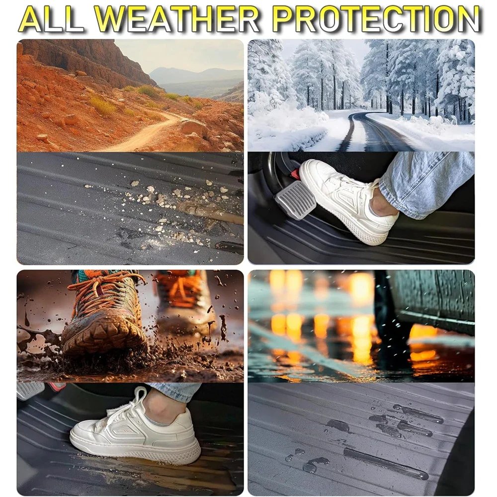 For Tesla Floor Mat Model Y 2021-2025 Model 3 Highland Car Trunk Mat Luggage Mat TPE waterproof Anti-Slip Set Floor Liner Mat