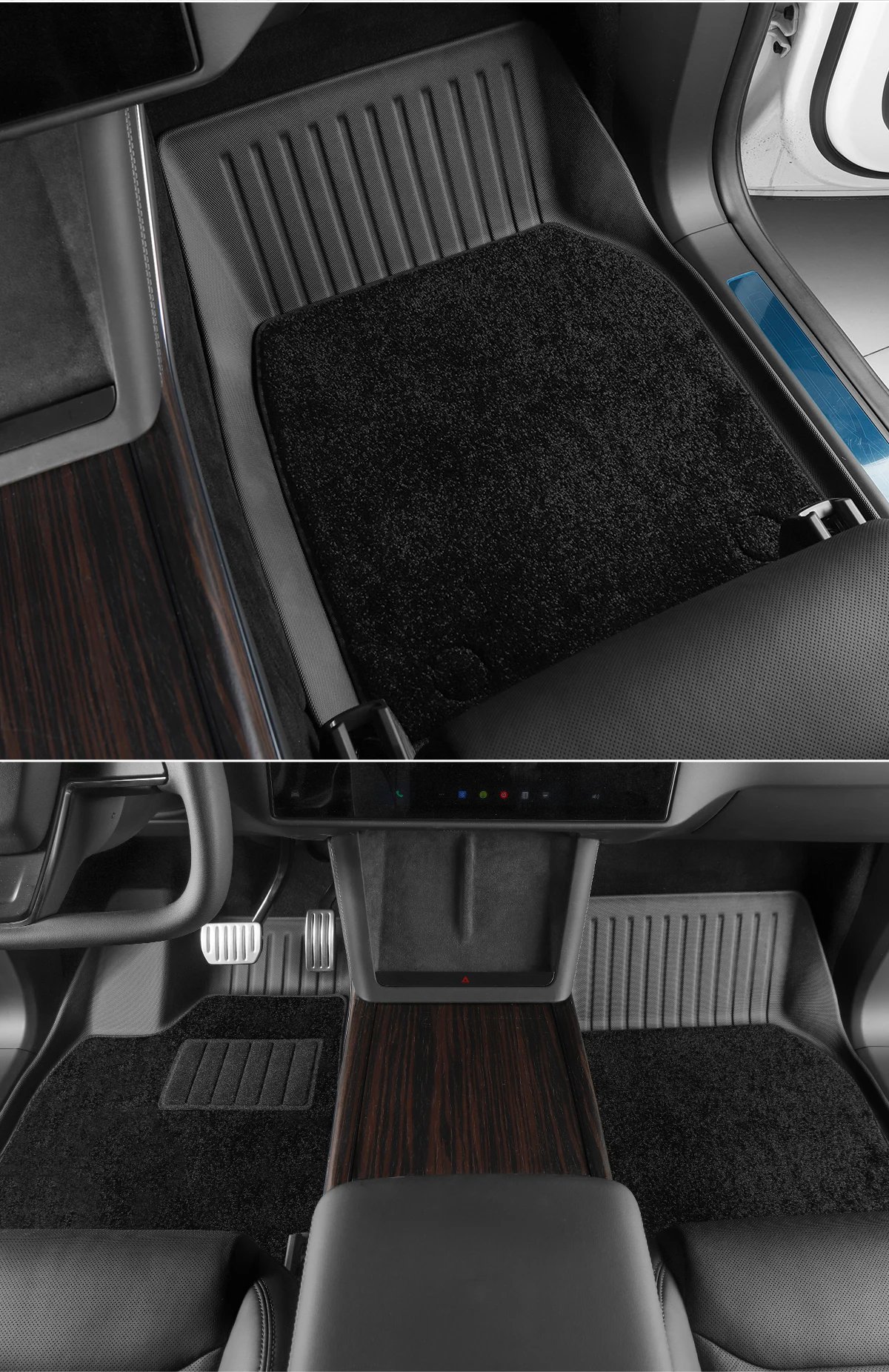 Car Foot Pad For Tesla Model X TPE Waterproof Wear-resistant Floor Mats Car Modification Accessories Front And Rear Trunk Mat