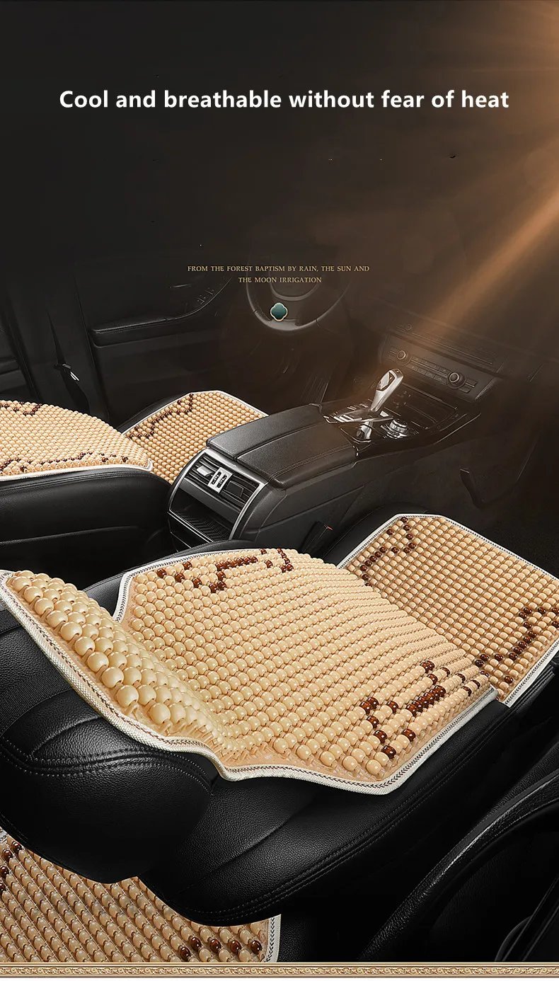 New car cushion Single summer seat cushion covers linen cool wood cushion for 95% cars