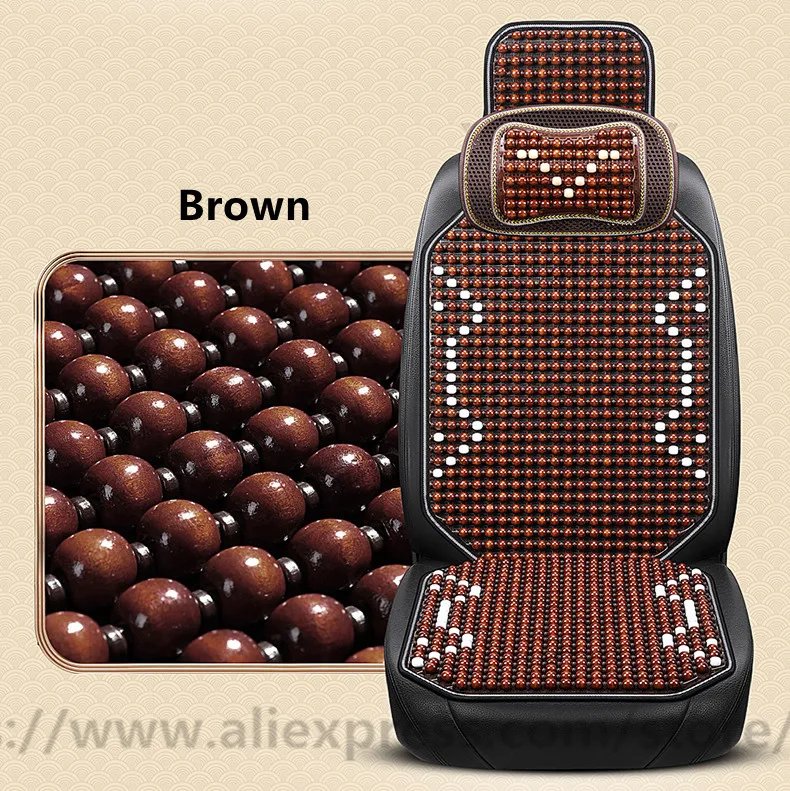 New car cushion Single summer seat cushion covers linen cool wood cushion for 95% cars