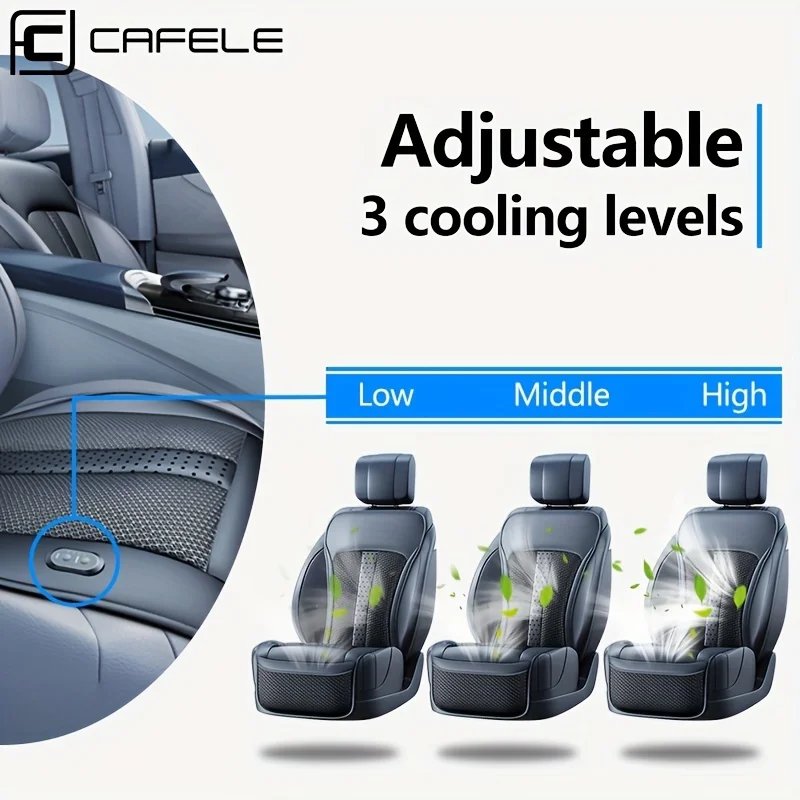 Car Seat Covers With Fan Universal Sitting Cushion Full Surrounded Ventilation And Cooling For Summer Car Accessories Interior Car Seat Covers With Fan Universal Sitting Cushion Full Surrounded Ventilation And Cooling For Summer Car Accessories Interior