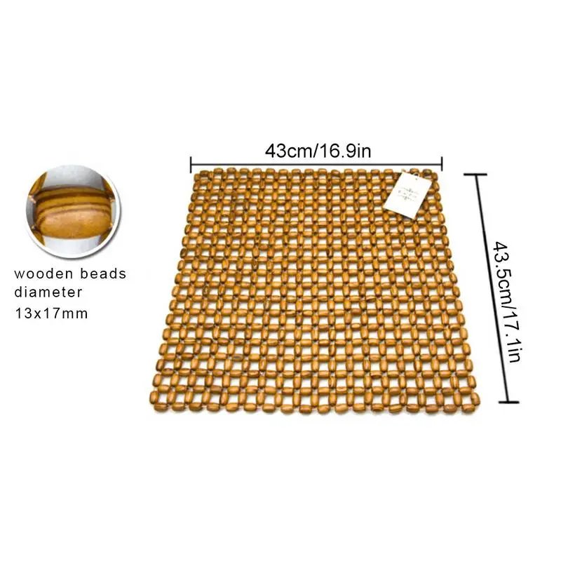 1pcs Car Seat Cushion Auto Cushion Wood Beads Thick Massage Wooden Cool Support Bead Wooden Seat Cover Universal Mat Summer 1pcs Car Seat Cushion Auto Cushion Wood Beads Thick Massage Wooden Cool Support Bead Wooden Seat Cover Universal Mat Summer