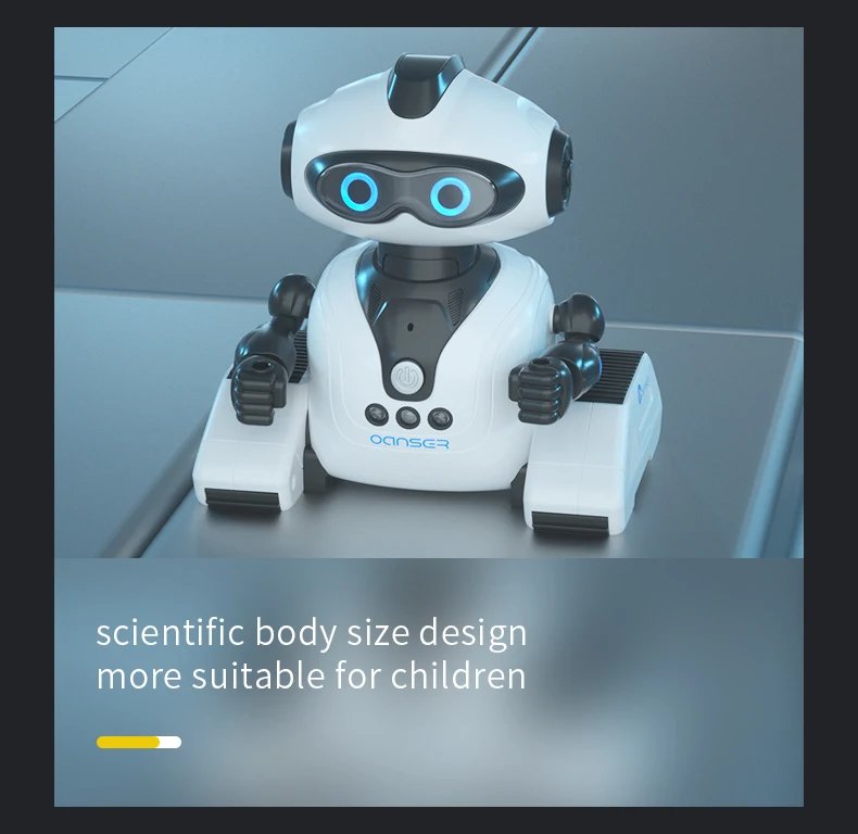 JJRC Children Remote Control R22 Robot Early Education Science Popularization Gesture Sensing DIY Music Dance Interactive Toy