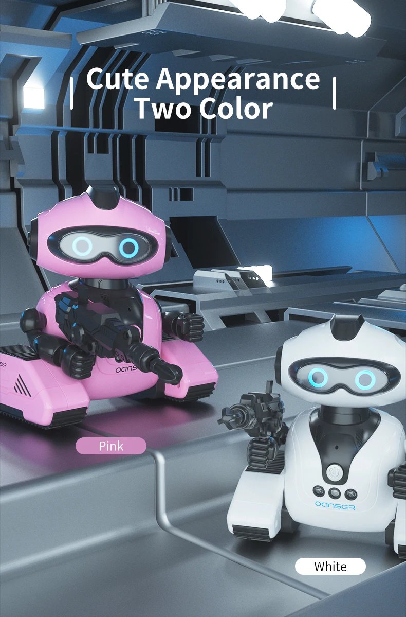 JJRC Children Remote Control R22 Robot Early Education Science Popularization Gesture Sensing DIY Music Dance Interactive Toy