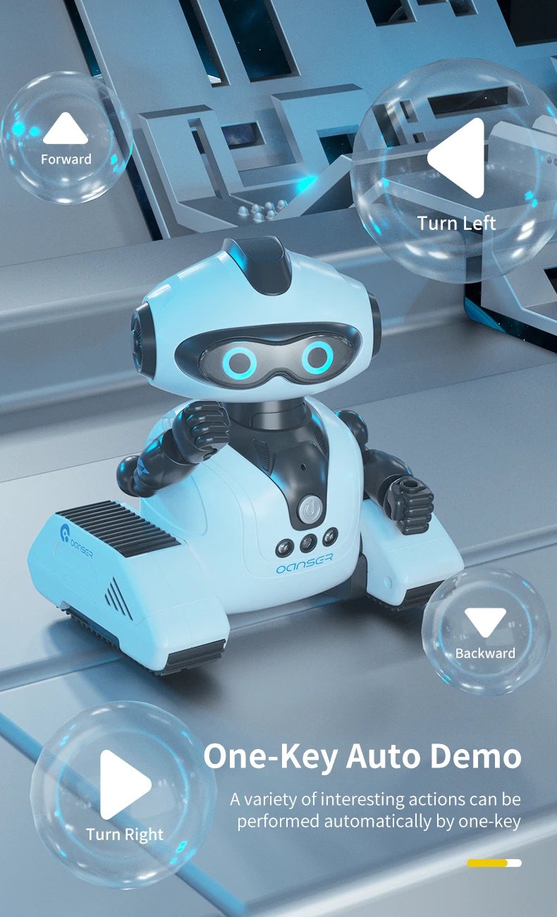 JJRC Children Remote Control R22 Robot Early Education Science Popularization Gesture Sensing DIY Music Dance Interactive Toy